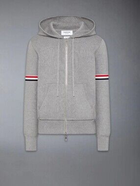 Thom Browne MILANO STITCH RWB ARMBAND HOODIE